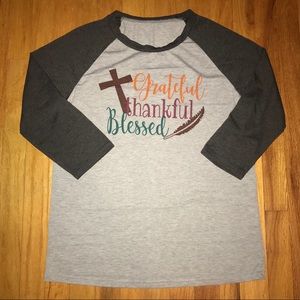 Thanksgiving baseball tee